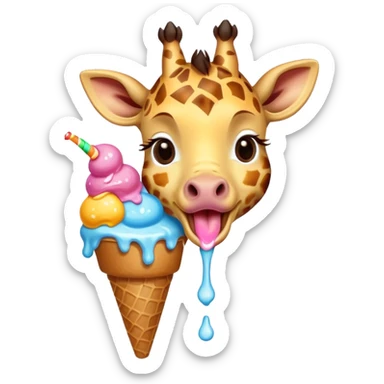 Giraffe with Ice Creams
Baby giraffe with melting ice cream


 sticker