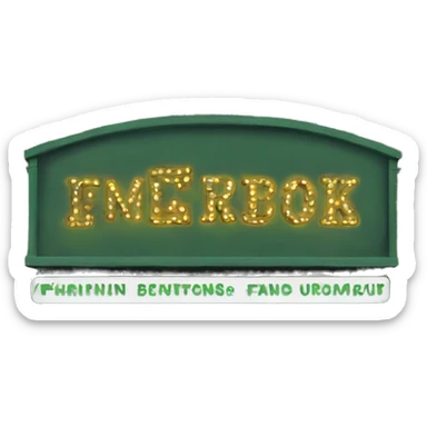 Central Perk sign from Friends sticker