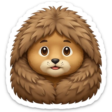 furry clothes sticker