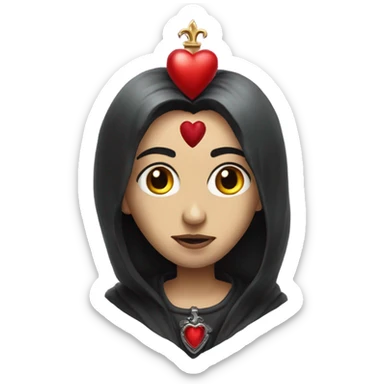 obscure gothic sacred heart sticker