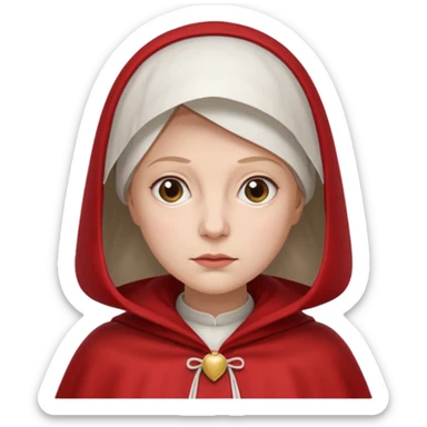 mujer de la portada de  el libro el cuento de la criada sticker