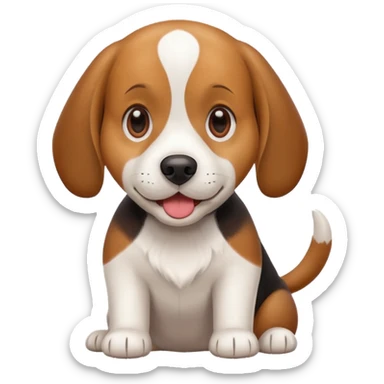 Beagle dog emoji sticker