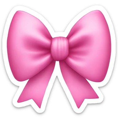 pink bow sticker