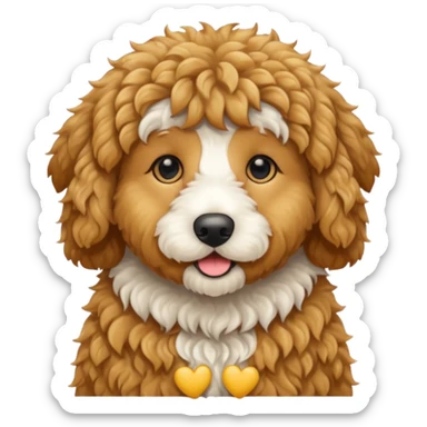 Golden doodle sticker