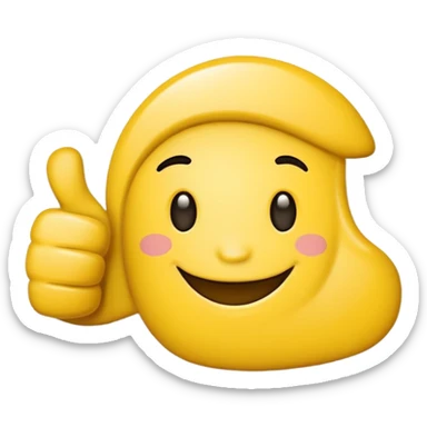 Doodle thumbs up  sticker