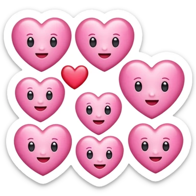 Coquette pink emojis  sticker