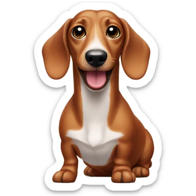 Sausage dog sticker
