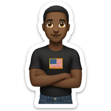 Black American Heritage Flag sticker