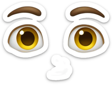 uncanny face sticker