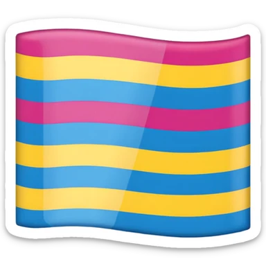 pansexual flag sticker