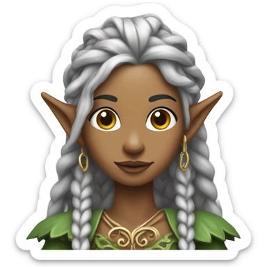 an elf woman login holding a big key sticker