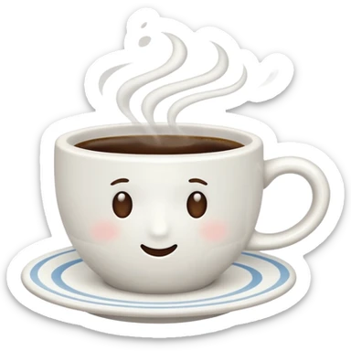 coffee cup no face sticker