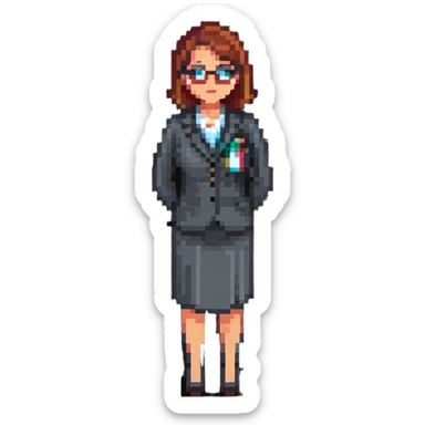 teacher standing sticker
