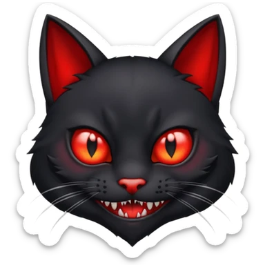 Vampire cat  sticker