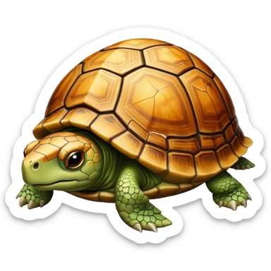 Turtle that’s been hit by a car sticker