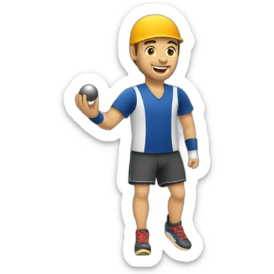 Joueur de pétanque  sticker