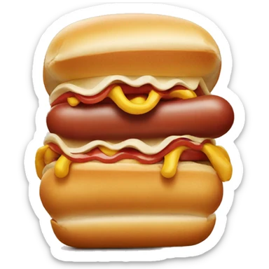 Eat hotdog  sticker