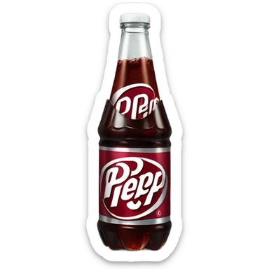 dr pepper bottle sticker