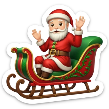 navidad trineo  sticker