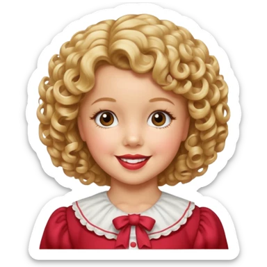 Shirley Temple sticker
