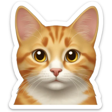 Woman blonde-calico-cat-next-to-an-orange-tabby-cat sticker