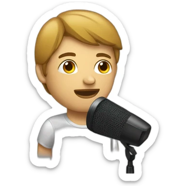 a person recording himself sticker