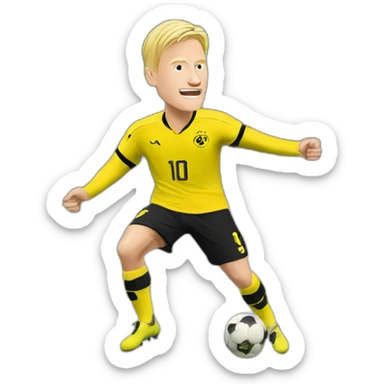 Erling haaland scoring a goal sticker