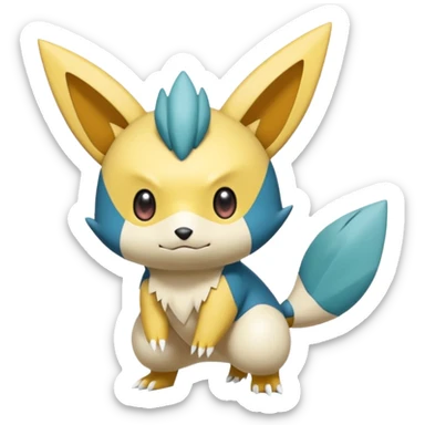 Victini-Pichu-Oshawott-Sneasel-Fakémon-hybrid-creature (full body)  sticker
