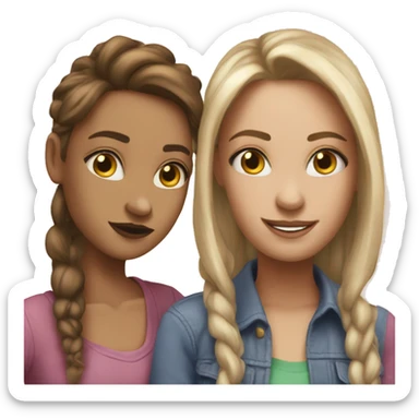 two bestie im Jodie’s sticker
