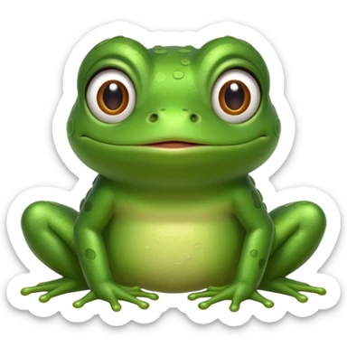 frog (without crown) from The Princess and the Frog sticker