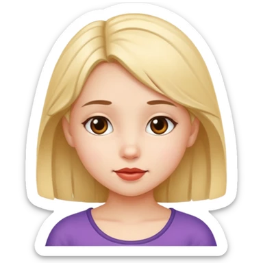 Petite fille coquette sticker