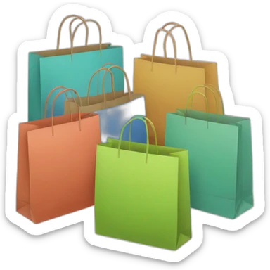 shopping bags sticker