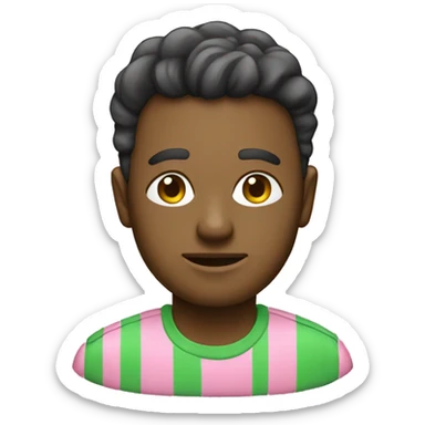 Pink green money sticker