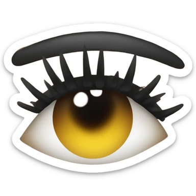 flirty eyelashes sticker