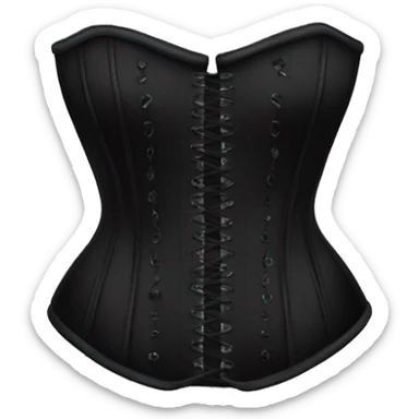 Black corset  sticker