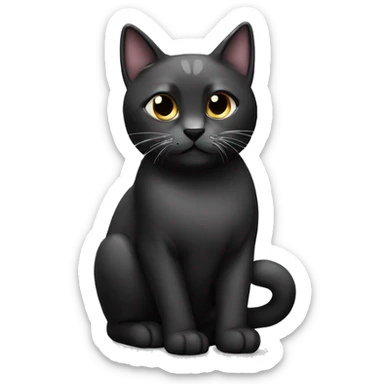 black and white cats  sticker