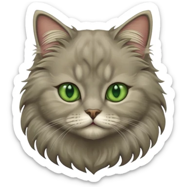 A cat which is a brittish longhair sticker