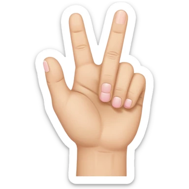 UN MANO, A PUGNO, CON CINQUE DITA, E IL MIGNOLO, L' ULTIMO DITO, ALL' IN SÙ  sticker