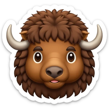 cute buffalo sticker