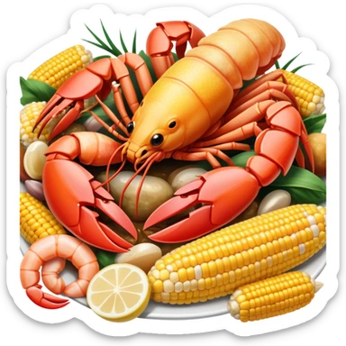 seafood boil sticker