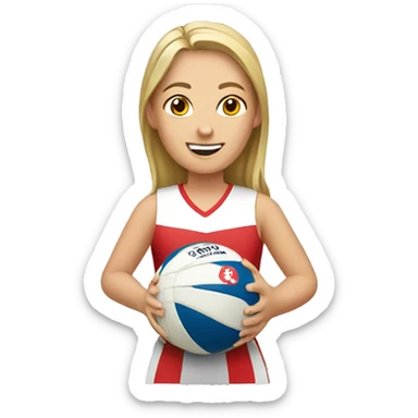A netball sticker