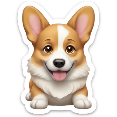 Corgi puppy sticker