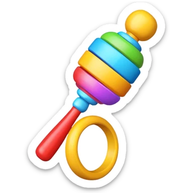 Rattle – colorful sticker
