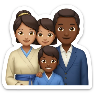 japan family sticker