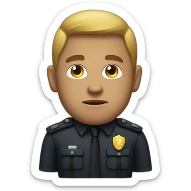 thinking bodyguard emoji  sticker