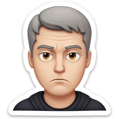 Musk photorealistic brooding sticker