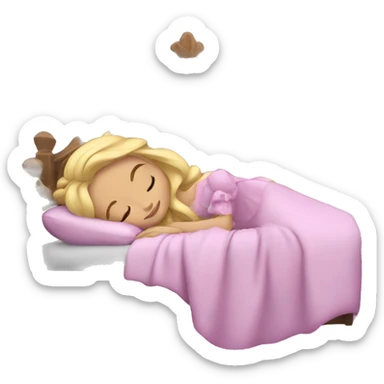 A sleeping beauty  sticker