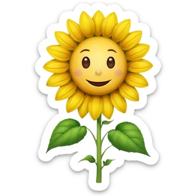 An exact  picture of the sunflower from Plants vs. Zombies sticker