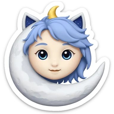 Luna plushie sticker