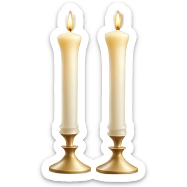 Shabbat candles sticker